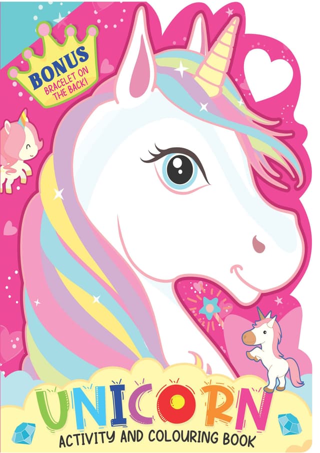 Unicorn Activity and Colouring Book- Die Cut Animal Shaped Book (পেপারব্যাক) | Unicorn Activity and Colouring Book- Die Cut Animal Shaped Book (undefined)