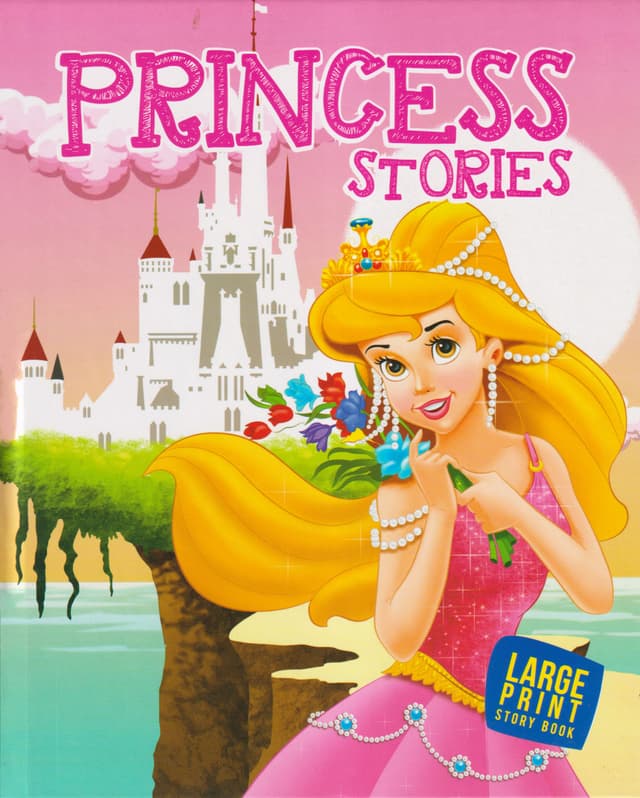 Large Print Story Book : Princess Stories (হার্ডকভার) | Large Print Story Book : Princess Stories (Hardcover)