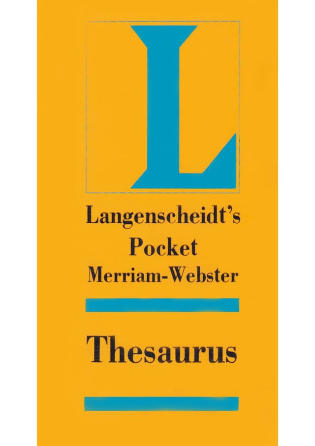 Langenscheidts Pocket Merriam - Webster Thesaurus (পেপারব্যাক) | Langenscheidts Pocket Merriam - Webster Thesaurus (Paperback)