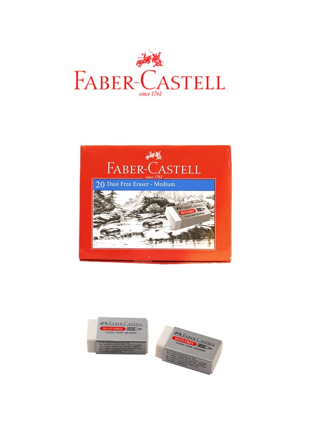 Faber-Castell Dust Free Eraser Medium (187140) Per Each | 