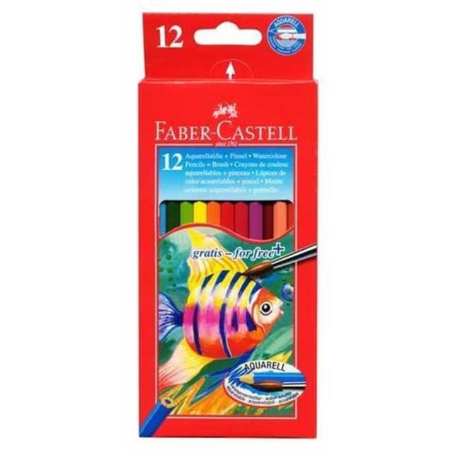 Faber-Castell Watercolour Pencil Long-12 (114413) | 