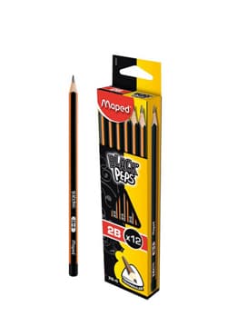 Maped (850021-22) Black Peps HB/2B Pencil Per Each | 