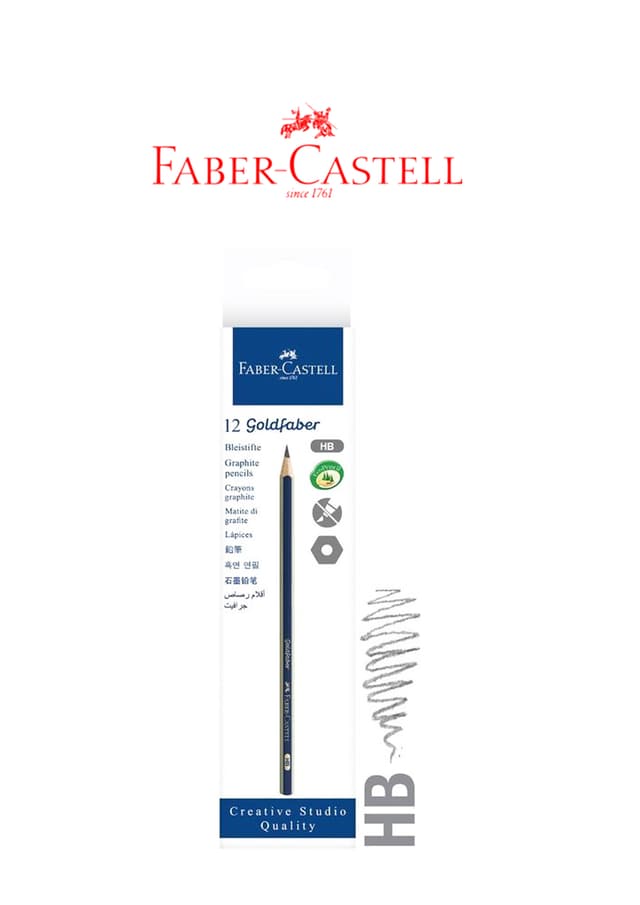 Faber-Castell Goldfaber Bleistifte Graphite Pencils HB (112500) | 