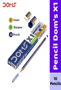 DOMS X1 X-tra Super Dark Pencil 10 PC Box | 