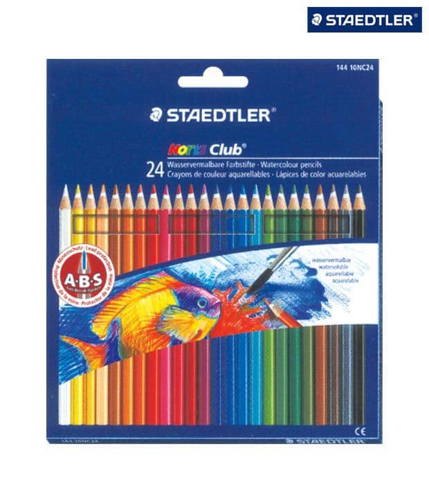 Staedtler Water Colour Pencil 24 Long Noris Club | 