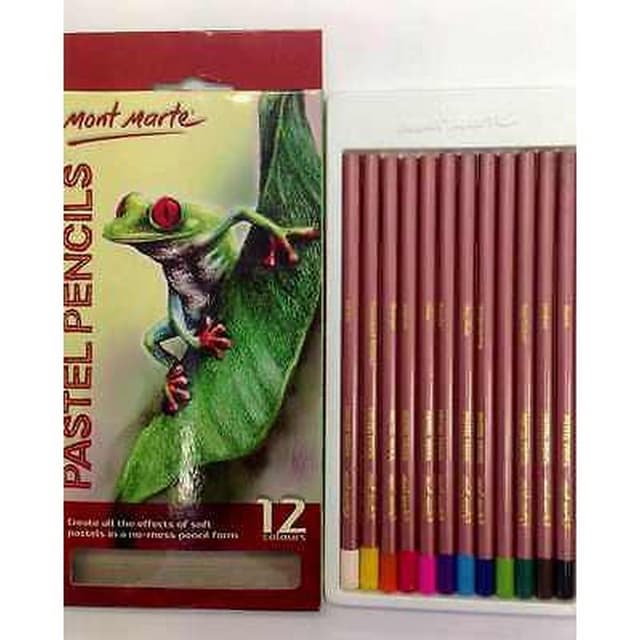 Mont Marte Pastel Pencils MPN0098 12 Pcs | 