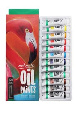 PMHS0025 M.M Oil Paints 12 Pcs*12ml Set | 