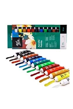 Mont Marte Acrylic Paints Signature 12pc x 12ml (PMHS0026) | 