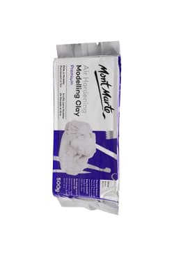 Mont Marte Air Hardening Modelling Clay Premium - White 500g (MMSP0005) | 