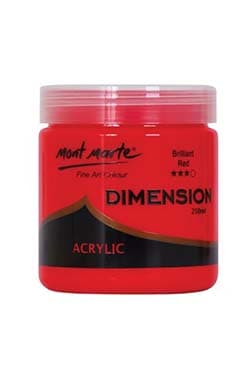 PMDA2510 M. M. Dimension Acrylic 250ml Brilliant Red | 