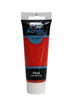 MSCH7509 M. M. Studio Acrylic Paint 75ml Vermillion | 