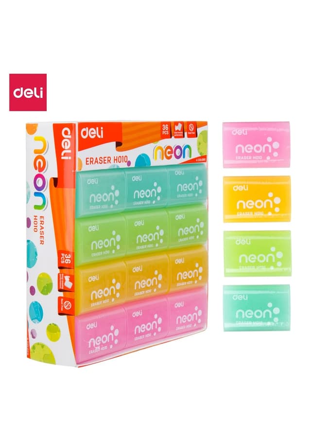 Deli Neon Eraser (H01000) - 1 Pc | 