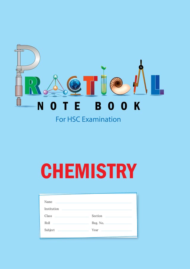 Panjeree Chemistry HSC Practical Note Book | 