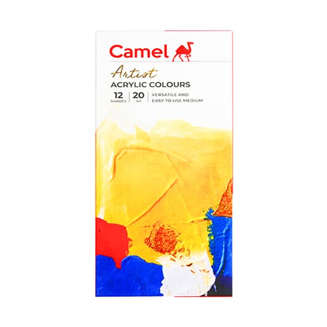 Camel Artists Acrylic Colours 12 X20ML (0811722) | 