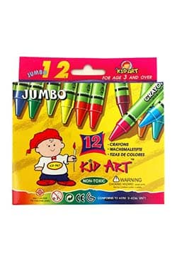 Kid Art Jumbo Crayons J012 | 