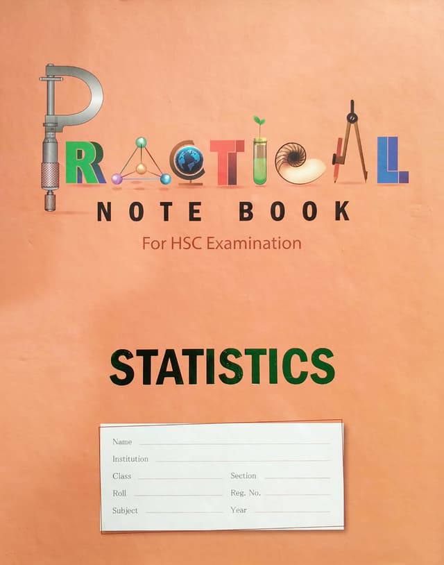 Panjeree Statistics HSC Practical Note Book | 