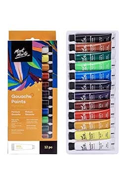 PMHS0028 Gouache Paint 12 Pc 12ml | 