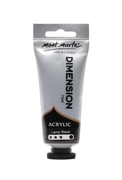 PMDA0041 M.M. Dimension Acrylic 75mls Lamp Black | 