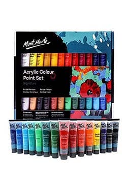 Mont Marte Acrylic Colour Paint Set Signature 24pc x 36ml (MSCH2436) | 