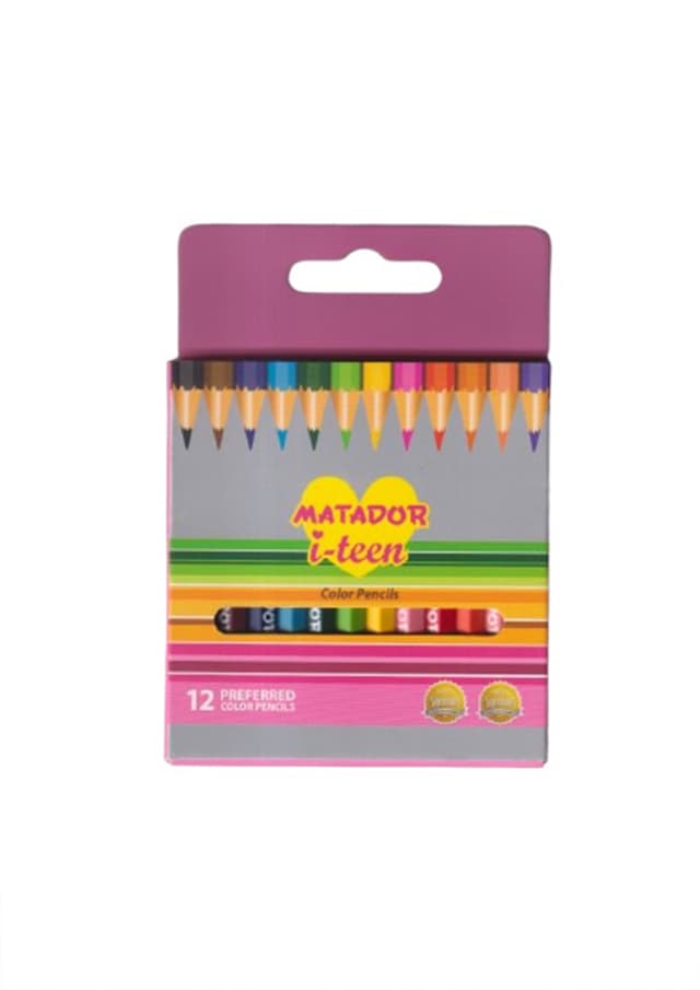 Matador i-teen Color Pencils 12 (Half Size) | 