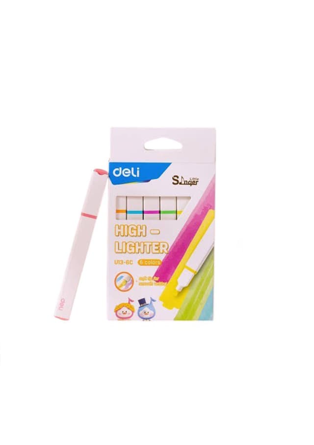 Deli High-Lighter 6 Colors (U13-6C) Set | 