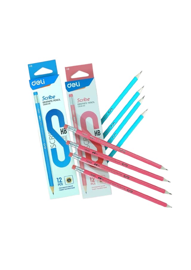 Deli Scribe HB Graphite Pencil U50800 - 1 Pc | 