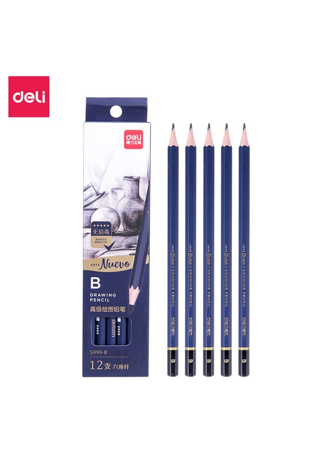 Deli Drawing Pencil (S999-B) - 1 Pc | 