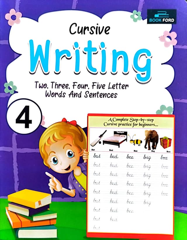 Cursive Writing Two, Three, Four, Five Letter Words and Sentences 4 (পেপারব্যাক) | Cursive Writing Two, Three, Four, Five Letter Words and Sentences 4 (Paperback)