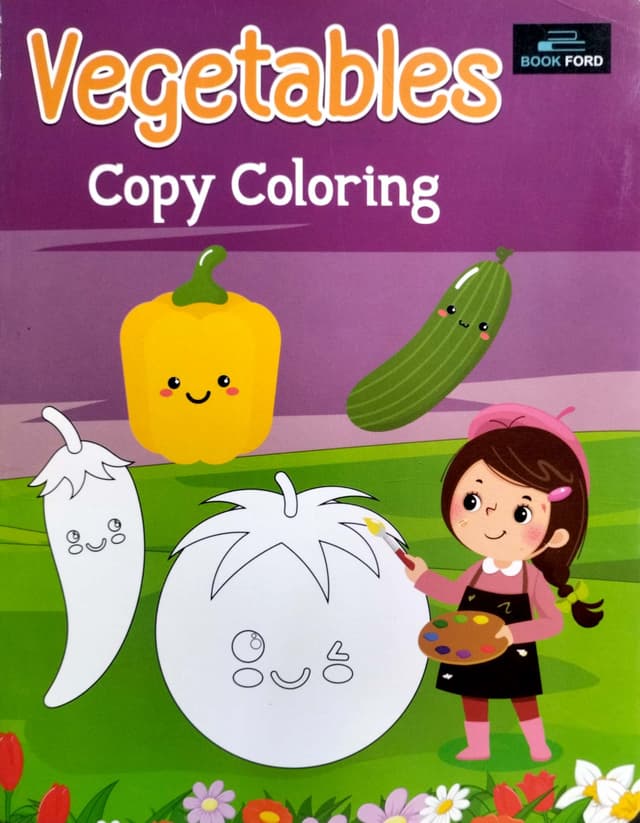 Vegetables Copy Coloring (পেপারব্যাক) | Vegetables Copy Coloring (Paperback)