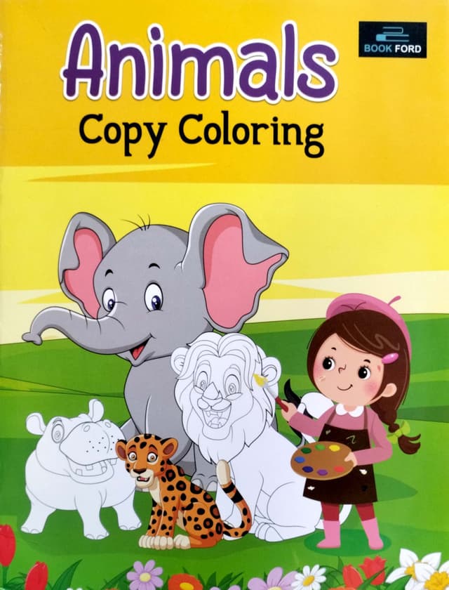 Animals Copy Coloring (পেপারব্যাক) | Animals Copy Coloring (Paperback)