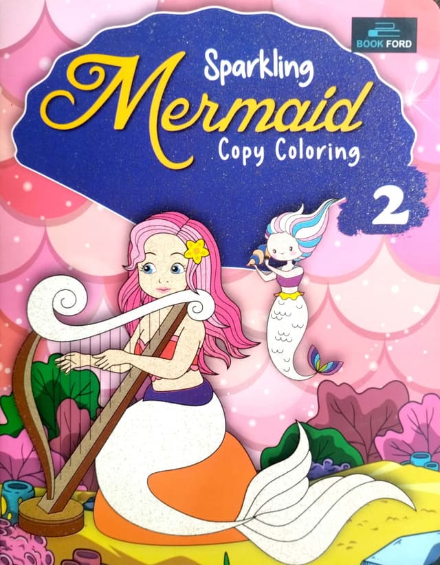 Sparkling Mermaid Copy Coloring 2 (পেপারব্যাক) | Sparkling Mermaid Copy Coloring 2 (Paperback)