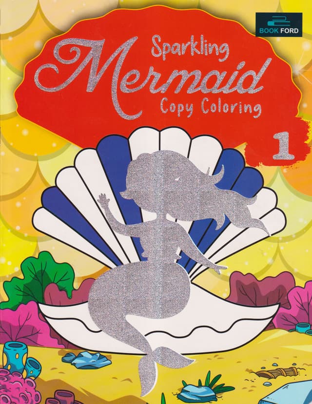 Sparkling Mermaid Copy Coloring 1 (পেপারব্যাক) | Sparkling Mermaid Copy Coloring 1 (Paperback)