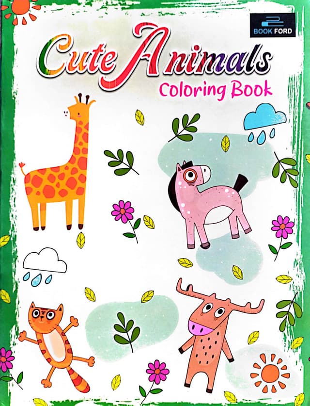 Cute Animals Coloring Book (পেপারব্যাক) | Cute Animals Coloring Book (Paperback)