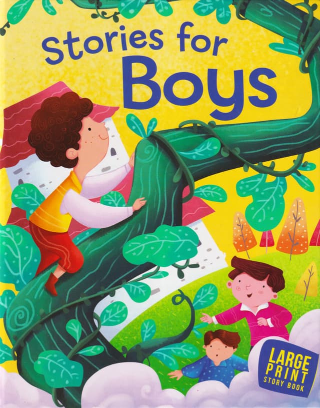 Large Print Story Book : Stories for Boys (হার্ডকভার) | Large Print Story Book : Stories for Boys (Hardcover)