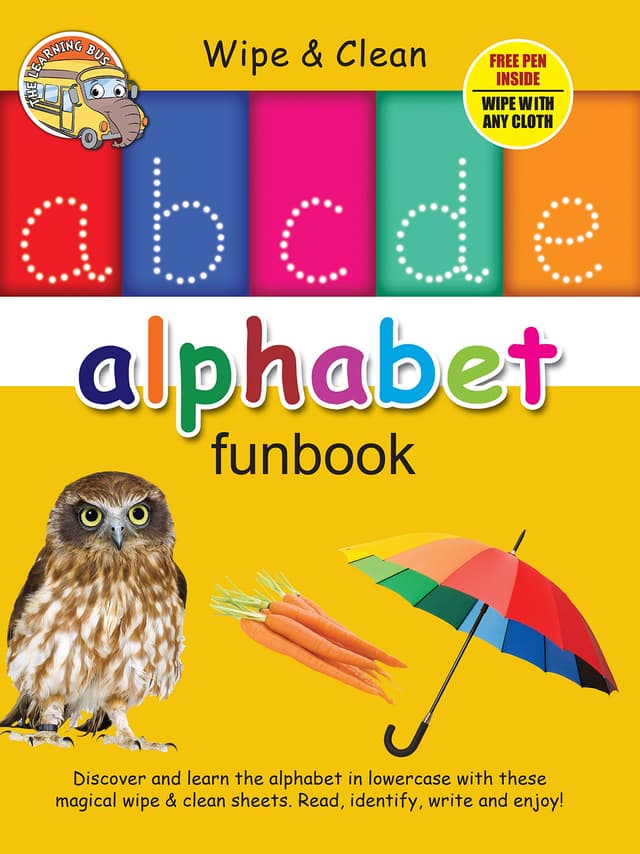 Wipe Clean : abcde alphabet Funbook (পেপারব্যাক) | Wipe Clean : abcde alphabet Funbook (Paperback)
