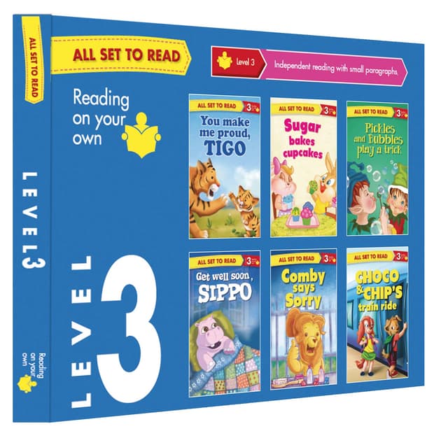 All set to Read Level 3 Independent reading with small paragraphs (পেপারব্যাক) | All set to Read Level 3 Independent reading with small paragraphs (Paperback)