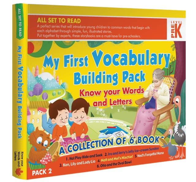 My First Vocabulary Building Pack Know your words and Letters A Collection of 6 Books Pack 2 (পেপারব্যাক) | My First Vocabulary Building Pack Know your words and Letters A Collection of 6 Books Pack 2 (Paperback)