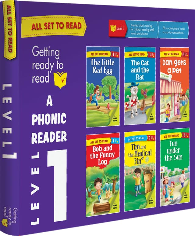 All set to Read A Phonic Reader Level 1 (পেপারব্যাক) | All set to Read A Phonic Reader Level 1 (Paperback)