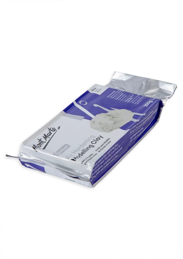 Mont Marte Air Hardening Modelling Clay Premium 250g White - MMSP0030 | 
