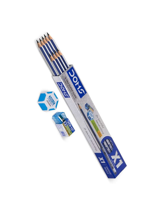 Doms X1 Supper Dark HB Graphite Pencils (7930) | 