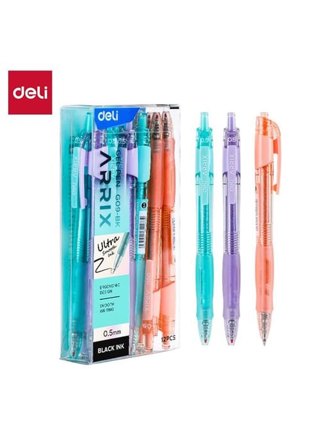 Deli Arris Gel Pen 0.5mm (G09-BK) - 1 Pc | 