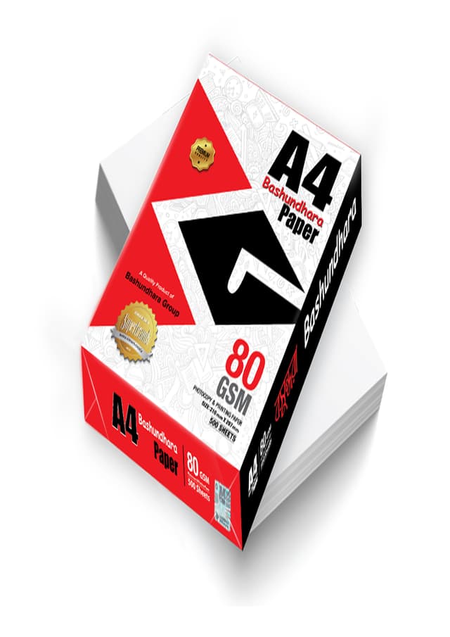 বসুন্ধরা A4 পেপার (৮০ জিএসএম) - ৫০০ শিট | 