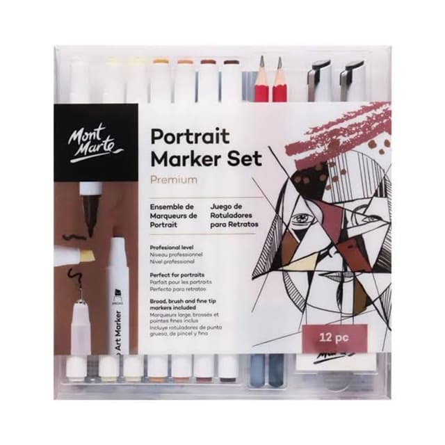 Mont Marte Portrait Marker Set 12 pc (MMGS0043) | 