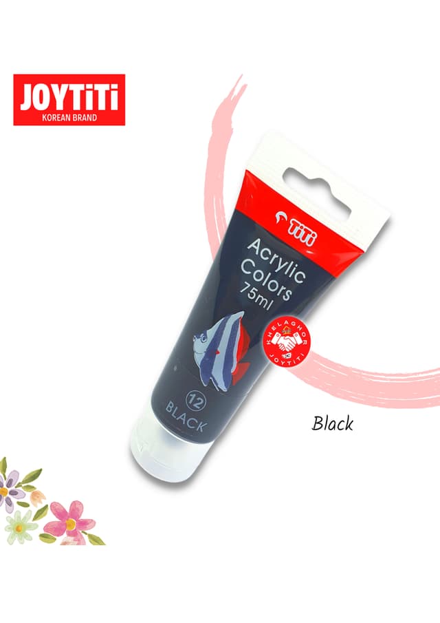 JOYTiTi Acrylic Colors 75ml - Black | 