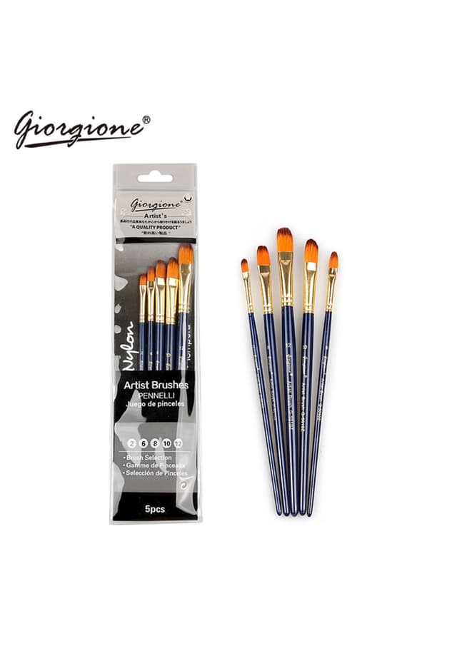 Giorgione Artist Brush Set 5pc Flat 5020F | 