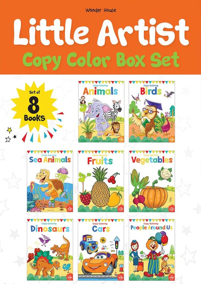 Little Artist Copy Colouring Box Set (পেপারব্যাক) | Little Artist Copy Colouring Box Set (Paperback)