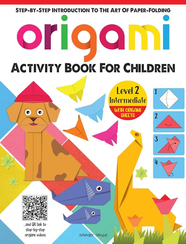 Origami - Step-by-Step Introduction To The Art of Paper-Folding - Activity Book For Children - Level 2: Intermediate (পেপারব্যাক) | Origami - Step-by-Step Introduction To The Art of Paper-Folding - Activity Book For Children - Level 2: Intermediate (Paperback)