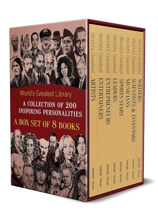 Worlds Greatest Library : A Collection of 200 Inspiring Personalit A Box Set Of 8 Books (পেপারব্যাক) | Worlds Greatest Library : A Collection of 200 Inspiring Personalit A Box Set Of 8 Books (Paperback)