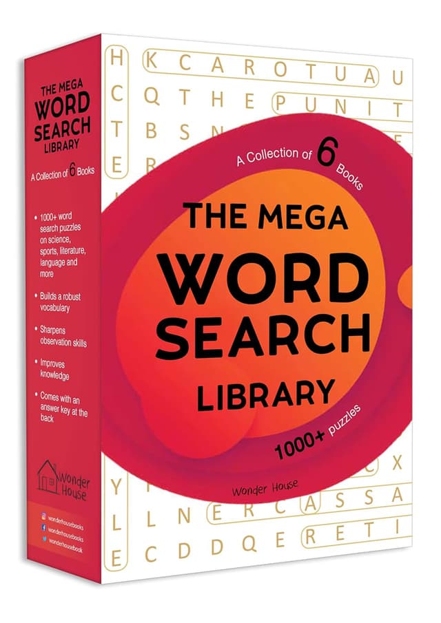 The Mega Word Search Library A Collection of 6 Books (পেপারব্যাক) | The Mega Word Search Library A Collection of 6 Books (Paperback)