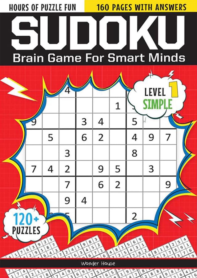 Sudoku - Brain Games For Smart Minds Level 1 Simple (পেপারব্যাক) | Sudoku - Brain Games For Smart Minds Level 1 Simple (Paperback)